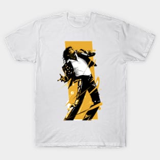 Pop King - Yellow Backdrop - Pop Music T-Shirt